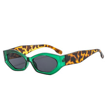 Load image into Gallery viewer, SO&amp;EI Ins Popular Polygon Cat Eye Women Sunglasses Retro Colorful Oval Eyewear Shades UV400 Men Trending Sun Glasses