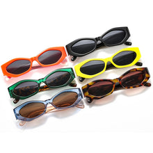 Load image into Gallery viewer, SO&amp;EI Ins Popular Polygon Cat Eye Women Sunglasses Retro Colorful Oval Eyewear Shades UV400 Men Trending Sun Glasses