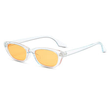 Load image into Gallery viewer, SO&amp;EI Ins Popular Small Cat Eye Sunglasses Women Vintage Leopard Champagne Eyewear Trending Men Shades UV400 Sun Glasses