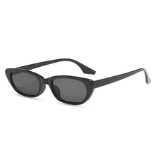 Load image into Gallery viewer, SO&amp;EI Ins Popular Small Cat Eye Sunglasses Women Vintage Leopard Champagne Eyewear Trending Men Shades UV400 Sun Glasses