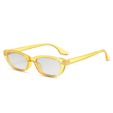 Load image into Gallery viewer, SO&amp;EI Ins Popular Small Cat Eye Sunglasses Women Vintage Leopard Champagne Eyewear Trending Men Shades UV400 Sun Glasses