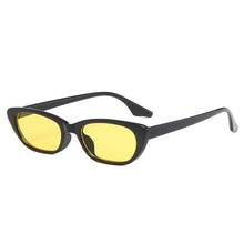 Load image into Gallery viewer, SO&amp;EI Ins Popular Small Cat Eye Sunglasses Women Vintage Leopard Champagne Eyewear Trending Men Shades UV400 Sun Glasses