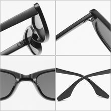 Load image into Gallery viewer, SO&amp;EI Ins Popular Small Cat Eye Sunglasses Women Vintage Leopard Champagne Eyewear Trending Men Shades UV400 Sun Glasses