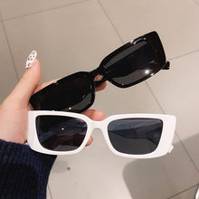 Load image into Gallery viewer, Ins Popular Fashion Small Rectangle Sunglasses Women Vintage Leopard Blue Eyewear Men Cat Eye Sun Glasses Shades UV400