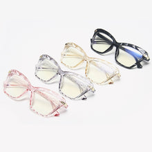 Carica l&#39;immagine nel visualizzatore di Gallery, SO&amp;EI Ins Popular  Ultralight Cat Eye Multi-cut Crystal Women Glasses Frame Clear Lens Retro Men Optical Eyewear Frames