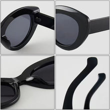 Load image into Gallery viewer, SO&amp;EI Ins Popular Woman Cat Eye Sunglasses Vintage Jelly Tea Pink Eyewear Shades UV400 Men Trending Oval Sun Glasses