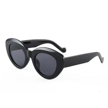 Load image into Gallery viewer, SO&amp;EI Ins Popular Woman Cat Eye Sunglasses Vintage Jelly Tea Pink Eyewear Shades UV400 Men Trending Oval Sun Glasses