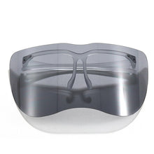 Carica l&#39;immagine nel visualizzatore di Gallery, SO&amp;EI Oversized One Piece Rimless Goggle Men Sports Driving Windproof Sunglasses Clear Ocean Lens Women Big Shades Mask