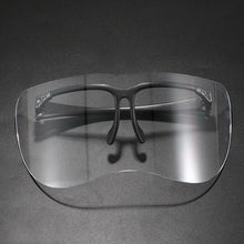Carica l&#39;immagine nel visualizzatore di Gallery, SO&amp;EI Oversized One Piece Rimless Goggle Men Sports Driving Windproof Sunglasses Clear Ocean Lens Women Big Shades Mask