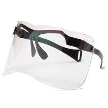 Carica l&#39;immagine nel visualizzatore di Gallery, SO&amp;EI Oversized One Piece Rimless Goggle Men Sports Driving Windproof Sunglasses Clear Ocean Lens Women Big Shades Mask