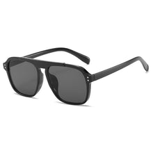 Load image into Gallery viewer, Oversized Square Sunglasses Women Retro Nail Decoration Blue Yellow Clear Lens Men Fashion Outdoor Driving Sun Glasses