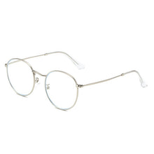 Load image into Gallery viewer, SO&amp;EI Retro Classic Oval Women Metal Glasses Frame Clear Anti-Blu-Ray Eyewear Men Optical Round Frames Computer Goggles