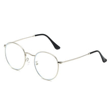 Load image into Gallery viewer, SO&amp;EI Retro Classic Oval Women Metal Glasses Frame Clear Anti-Blu-Ray Eyewear Men Optical Round Frames Computer Goggles