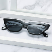 Load image into Gallery viewer, SO&amp;EI Retro Metal Chain Cat Eye Women Sunglasses Jelly Color Eyewear Brand Designer Men Colorful Sun Glasses UV400