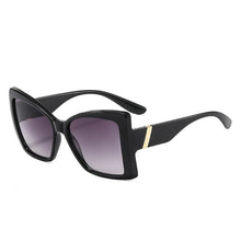 Load image into Gallery viewer, SO&amp;EI Retro Oversized Cat Eye Women Sunglasses Gradient Eyewear Shades UV400 Men Trending Champagne Sun Glasses