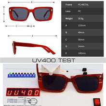 Carica l&#39;immagine nel visualizzatore di Gallery, SO&amp;EI Retro Rectangle Sunglasses Women Rivets Jelly Color Eyewear Men Square Leopard Yellow Sun Glasses Shades UV400