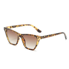 Load image into Gallery viewer, SO&amp;EI Retro Small Cat Eye Jelly Color Sunglasses Women Green Tea Eyewear Shades UV400 Men Gradient Color Sun Glasses