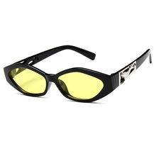 Load image into Gallery viewer, Retro Small Frame Polygon Cat Eyes Women Sunglasses Brand Designer Fashion Cheetah Decoration Ladies Sun Glasses UV400