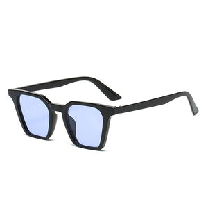 SO&amp;EI Retro Square Candy Color Occhiali da sole da donna Blu Verde Shades UV400 Men Cat Eye Occhiali da sole Leopard Gradient Eyewear 