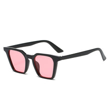 Carica l&#39;immagine nel visualizzatore di Gallery, SO&amp;EI Retro Square Candy Color Occhiali da sole da donna Blu Verde Shades UV400 Men Cat Eye Occhiali da sole Leopard Gradient Eyewear 