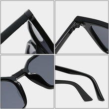 Carica l&#39;immagine nel visualizzatore di Gallery, SO&amp;EI Retro Square Candy Color Occhiali da sole da donna Blu Verde Shades UV400 Men Cat Eye Occhiali da sole Leopard Gradient Eyewear 
