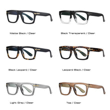 Carica l&#39;immagine nel visualizzatore di Gallery, SO&amp;EI Retro Square Clear Anti-Blu-Ray Eyewear TR90 Women Glasses Frame Men Optical Eyeglasses Frame Computer Goggles