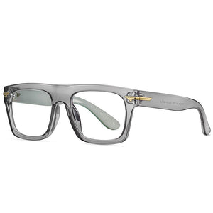 SO&EI Retro Square Clear Anti-Blu-Ray Eyewear TR90 Women Glasses Frame Men Optical Eyeglasses Frame Computer Goggles