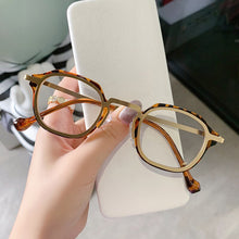 Load image into Gallery viewer, SO&amp;EI Retro Square TR90 Metal Women Glasses Frame Clear Anti-Blu-Ray Spring Hinge Men Optical Eyeglasses Frame