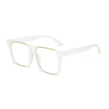 Load image into Gallery viewer, SO&amp;EI Vintage Square Semi-Metal Women Glasses Frame Clear Lens Optical Eyewear Men Anti-Blue Light Glasses With Logo