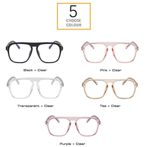 SO&EI Vintage Square TR90 Spring Hinge Women Nail Glasses Frame Men Optical Eyeglasses Frame Stainless Steel Wire Arm Eyewear
