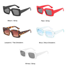 Load image into Gallery viewer, SO&amp;EI Vintage Square Women Sunglasses UV400 Men Trending Red Blue Sun Glasses Outdoor Eyewear Shades