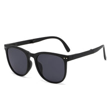 Load image into Gallery viewer, SO&amp;EI Foldable Women Round Sunglasses Shades UV400 Retro Rivets Eyewear Trending Men Driving Sun Glasses