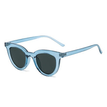 Load image into Gallery viewer, SO&amp;EI Retro Jelly Color Round Sunglasses Women Blue Pink Trending Shades UV400 Men Sun Glasses