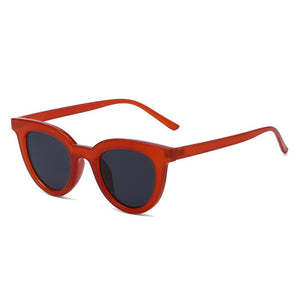 SO&amp;EI Retro Jelly Color Round Sunglasses Women Blue Pink Trending Shades UV400 Men Sun Glasses