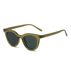 SO&amp;EI Retro Jelly Color Round Sunglasses Women Blue Pink Trending Shades UV400 Men Sun Glasses