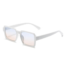 Carica l&#39;immagine nel visualizzatore di Gallery, SO&amp;EI Retro Square Gradient Sunglasses Women Champagne Yellow Shades UV400 Men Trending Sun Glasses