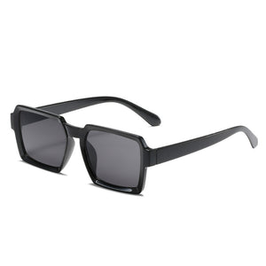 SO&amp;EI Retro Square Gradient Sunglasses Women Champagne Yellow Shades UV400 Men Trending Sun Glasses