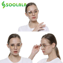 Load image into Gallery viewer, SOOLALA 2023 Irregular Alloy Eyewear Prescription Myopia Eyeglasses Frame Women Transparent Computer Anti Blue Light Glasses