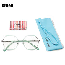 Load image into Gallery viewer, SOOLALA Oversized Alloy Irregular Women Optical Glasses Frame Prescription Transparent Lens Anti Blue Light Computer Eyeglasses