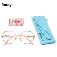 Load image into Gallery viewer, SOOLALA Oversized Alloy Irregular Women Optical Glasses Frame Prescription Transparent Lens Anti Blue Light Computer Eyeglasses