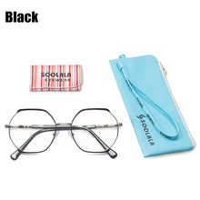 Load image into Gallery viewer, SOOLALA Oversized Alloy Irregular Women Optical Glasses Frame Prescription Transparent Lens Anti Blue Light Computer Eyeglasses