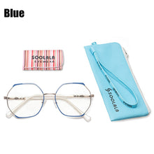Load image into Gallery viewer, SOOLALA Oversized Alloy Irregular Women Optical Glasses Frame Prescription Transparent Lens Anti Blue Light Computer Eyeglasses