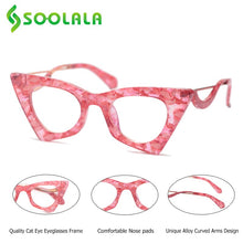 Load image into Gallery viewer, SOOLALA Prescription Glasses Irregular Cat Eye Women Myopia Optical Glasses Frame Eyeglasses Anti Blue Light Computer Eyewear