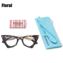 Load image into Gallery viewer, SOOLALA Prescription Glasses Irregular Cat Eye Women Myopia Optical Glasses Frame Eyeglasses Anti Blue Light Computer Eyewear