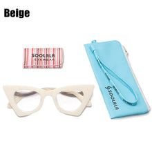 Load image into Gallery viewer, SOOLALA Prescription Glasses Irregular Cat Eye Women Myopia Optical Glasses Frame Eyeglasses Anti Blue Light Computer Eyewear