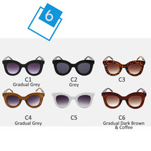 Load image into Gallery viewer, SORVINO 2023 Retro Oversized Cat Eye Sunglasses Women  Brand Designer 90s Tortoiseshell Cateye Sun Glasses Shades SP107