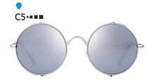 Load image into Gallery viewer, SORVINO Retro Womens Mens Round Sunglasses 2023  Brand Designer Steampunk Goggles Mirror Circle Sun Glasses UV Oculos P408
