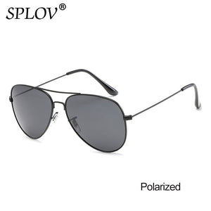 SPLOV Aviation Polarized Sunglasses Men Women Classic Pilot Sun Glasses Vintage Metal Driving Eyewear Oculos De Sol
