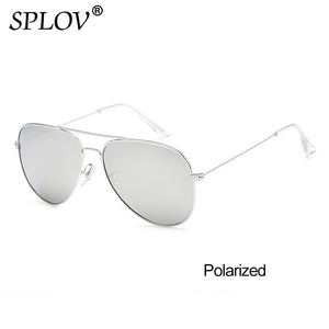 SPLOV Aviation Polarized Sunglasses Men Women Classic Pilot Sun Glasses Vintage Metal Driving Eyewear Oculos De Sol