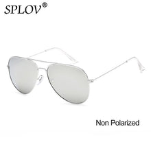 Load image into Gallery viewer, SPLOV Aviation Polarized Sunglasses Men Women Classic Pilot Sun Glasses Vintage Metal Driving Eyewear Oculos De Sol